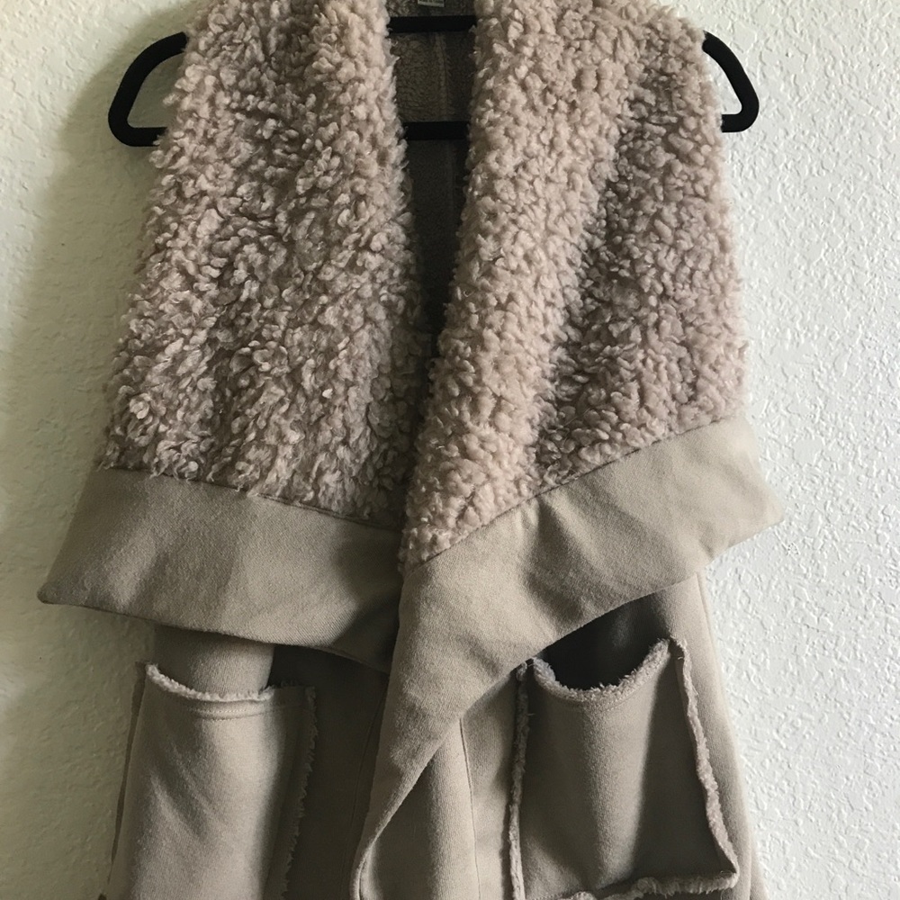 Cozy faux wool vest